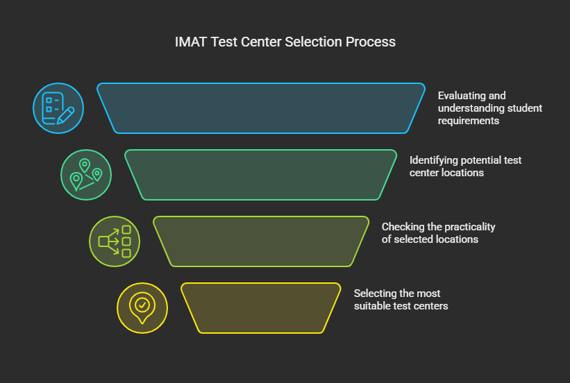 Selection Process of IMAT Test Centers - visual selection